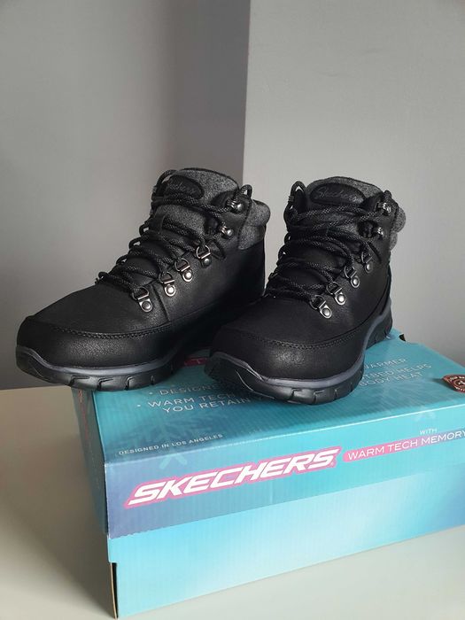 Skechers ниски ботуши с връзки
