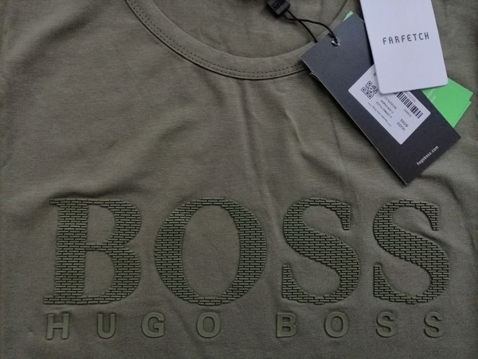 HUGO BOSS - мъжка тениска в зелен цвят M L XL
