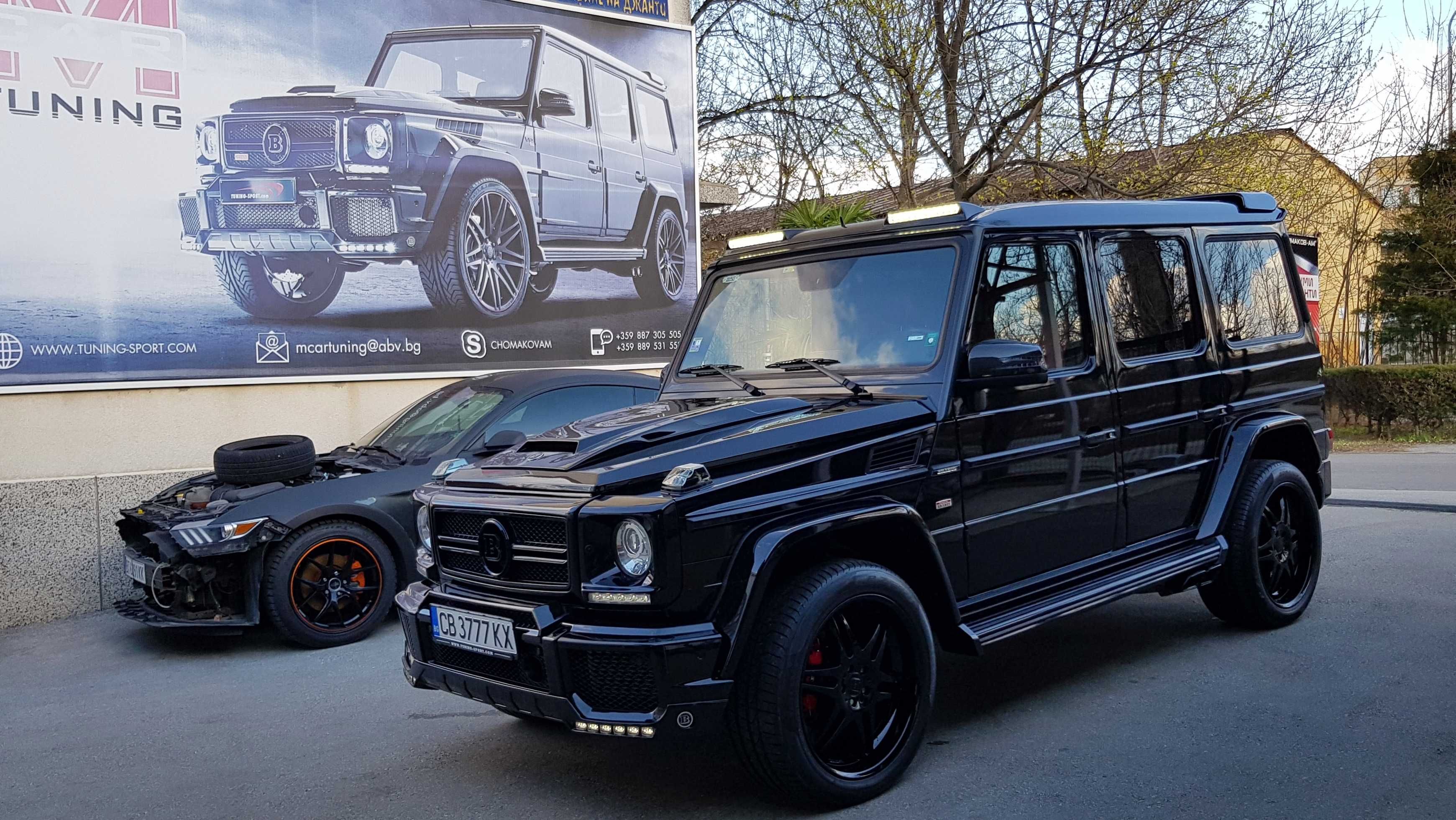 Карбонов спойлер таван Mercedes G350 G400 G500 G63