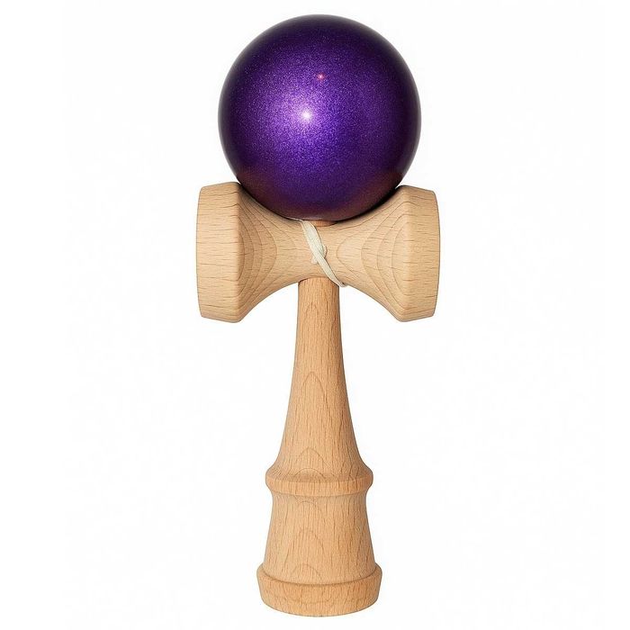 Kendama profesionala lemn fag 18 cm, vopsea lucioasa Metalic Violet