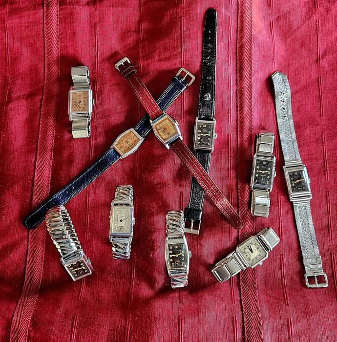 Колекция от 10  ръчни часовници арт деко 1940г.