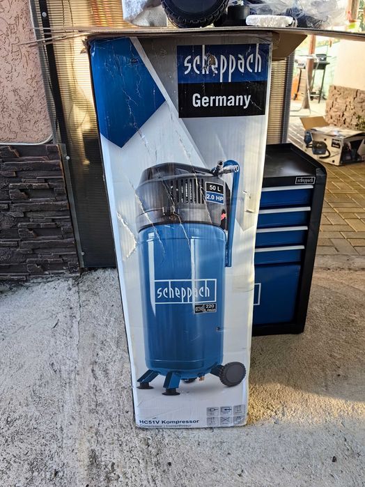 Компресор за въздух scheppach 50л