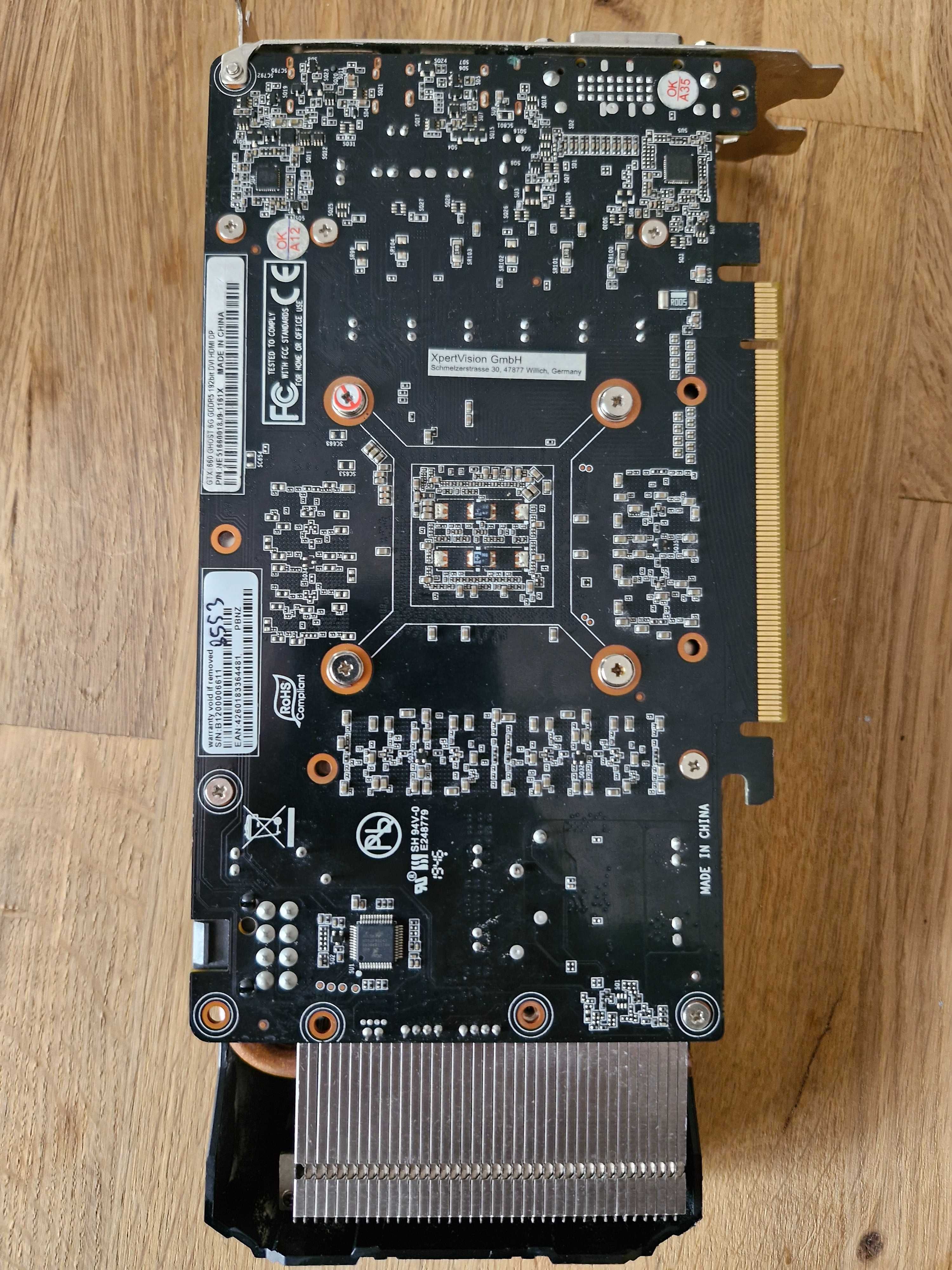 Placa video GTX 1660 Defecta