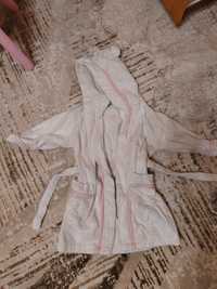Детски памучен халат + подарък хавлийки