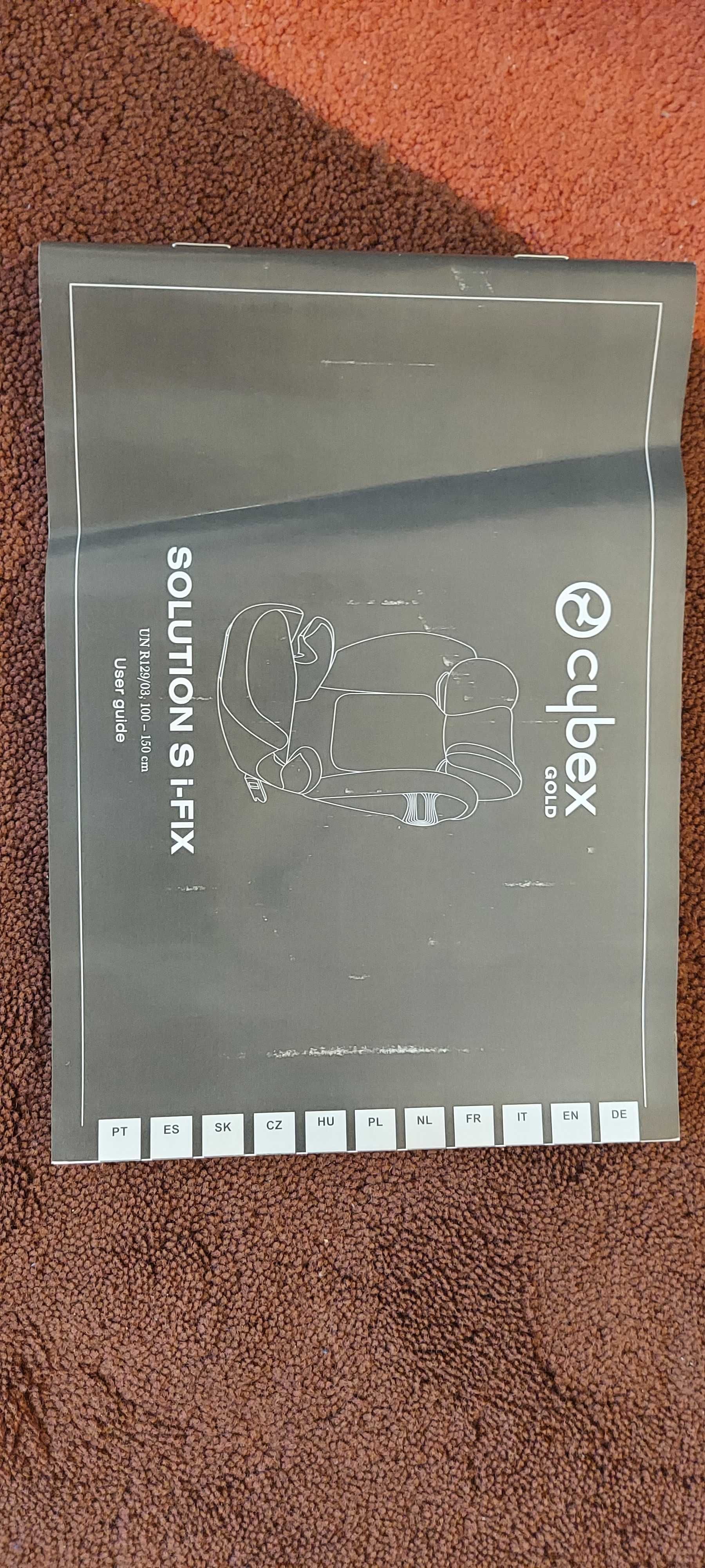 Cybex Стол за кола Solution S i-Fix, цвят Ocean Blue