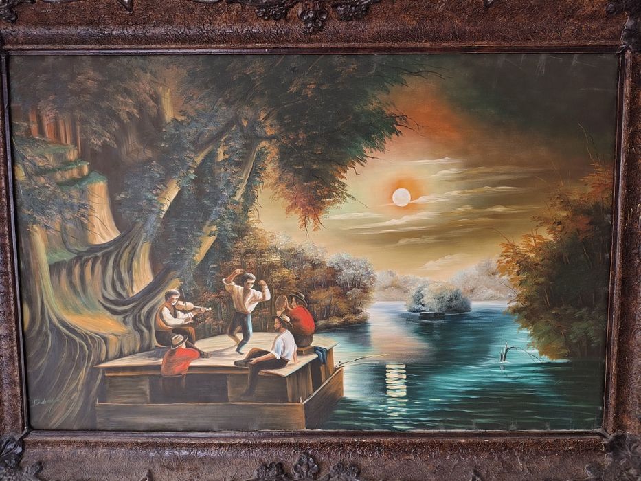 Tablou de vînzare pe pânza in ulei cu semnatura