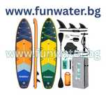 Надуваем падълборд FunWater Adventure Pro каяк седалка 350 SUP 11'6''