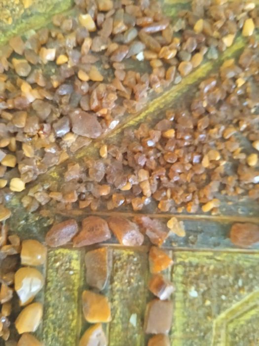 Замок на Гидеминас. Картина с балтийски кехлибар 25,5*21,5см