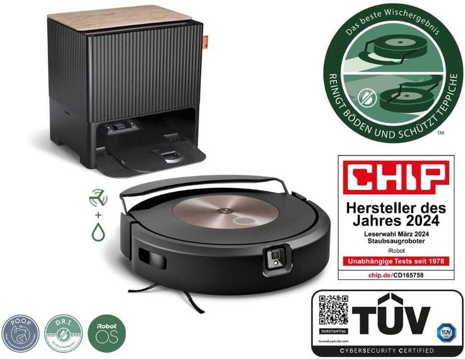 iRobot Roomba Combo j9+ Самоизпразваща се прахосмукачка робот