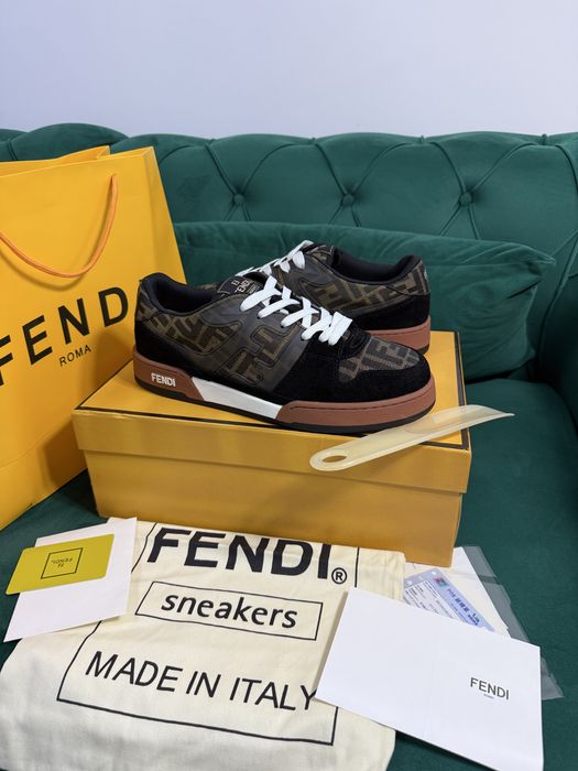 Adidasi Fendi piele naturala Full Box colectie noua 2025