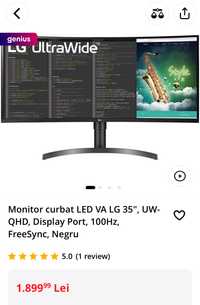 Monitor led LG curbat