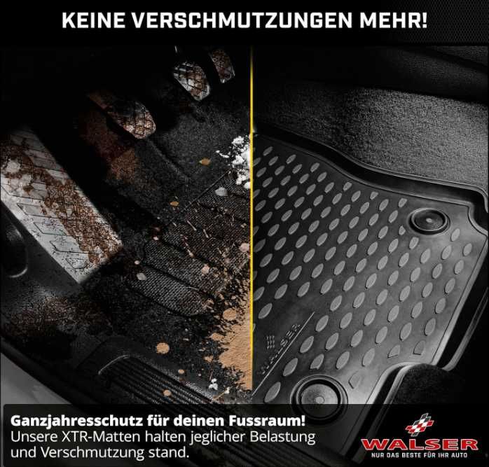 Гумени стелки за кола Walser XTR, съвместими с BMW 2 Active Tourer