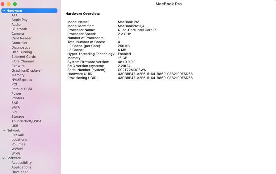 MacBook Pro Retina Mid 2015