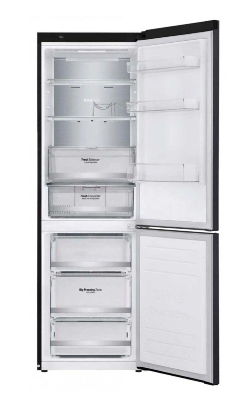 Холодильник 341л LG DoorCooling+ GC-B459SBUM