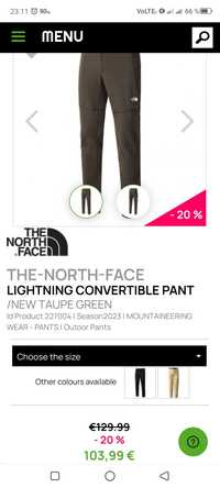Vând pantaloni North Face noi cu etichetă mărimea 30etichetă