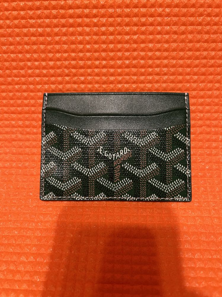 Portcard Cardholder Piele Goyard Verde