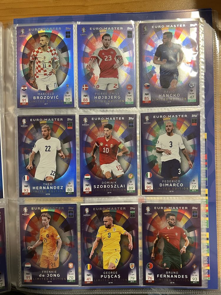 Продавам карти Match Attax Euro 2024