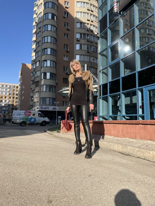 Куртка кожа, волк