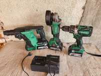 Set 3 Hikoki stare foarte buna 3 bateti si incarcare