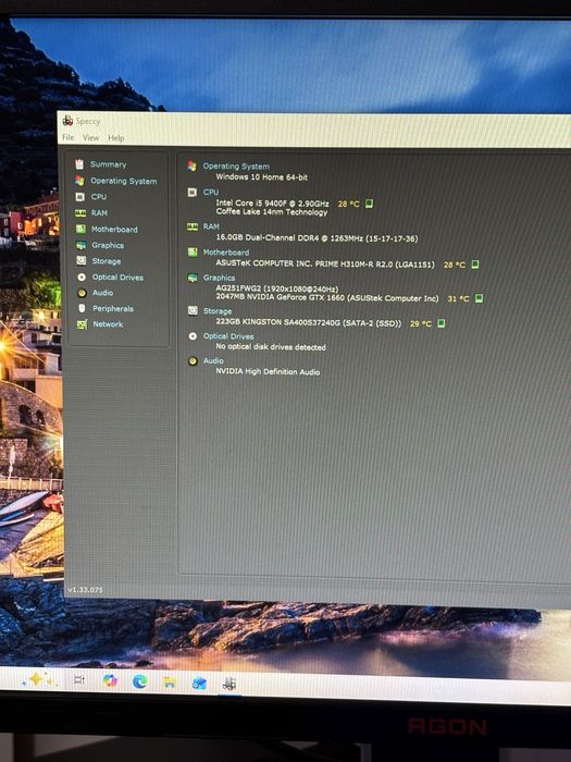 PC Gaming i5-9400F, GTX1660