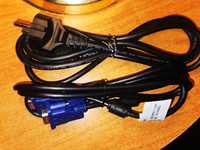 Cablu VGA tata-tata / Cablu alimentare PC monitor Cablu alimentare PS3
