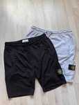 Мъжки Къси Панталони Черни и Сиви Stone Island