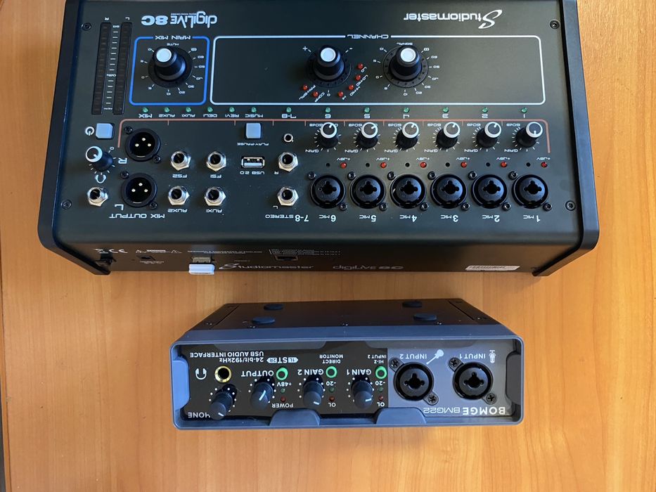 Mixer digital, interfață audio