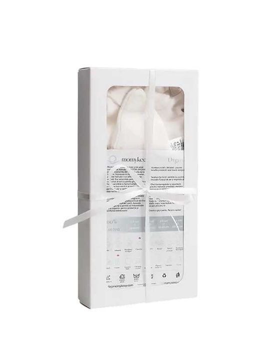 Set sac de dormit și căciuliță pentru nou-născuți, din bumbac organic
