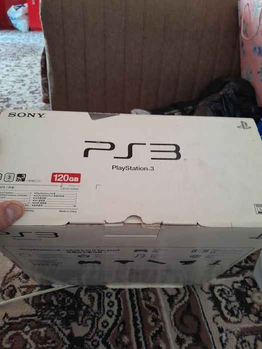PS3 slim ideal tiniq 2 original djoystik bor karobka dakumenti bor.