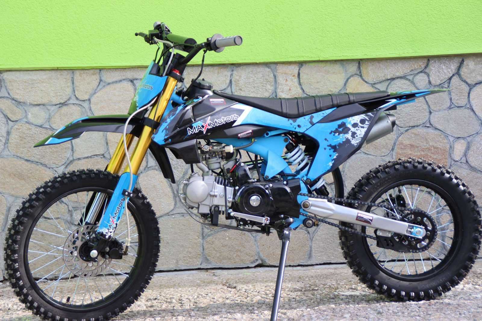 Kросов мотор 125 кубика Max Motors с усилена рамка Нов модел BLUE
