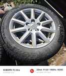 Set jante Audi A4 R16- 2012 cu anvelope iarnă continental