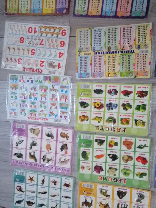 Super fise educative invatare litere alfabet numere animale anotimpuri