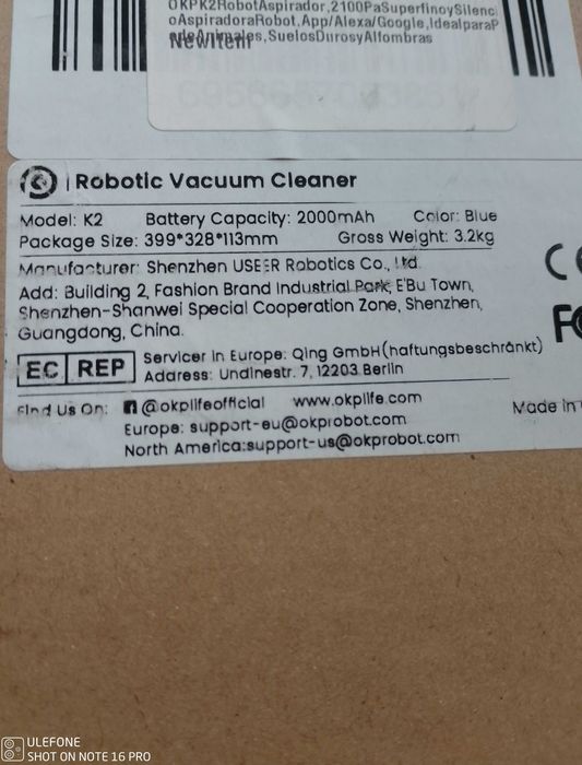 Aspirator Robot OKP K2 2000Pa baterie 100min Nou Sigilat