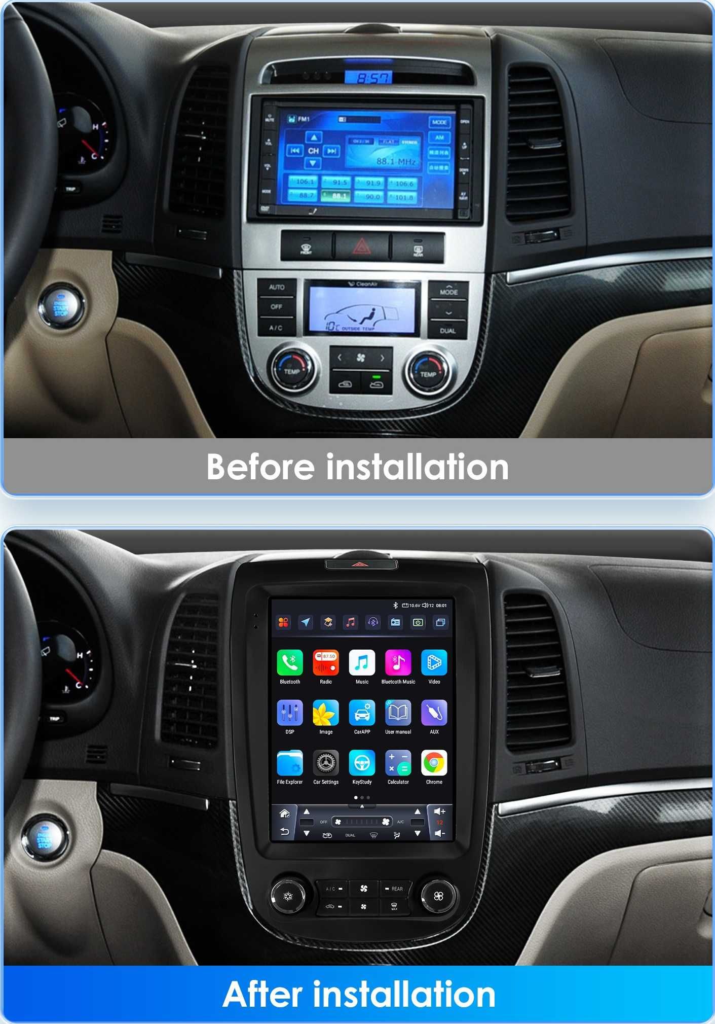 Hyundai Santa Fe 2 2006 - 2012 9.7 Мултимедия Навигация Android