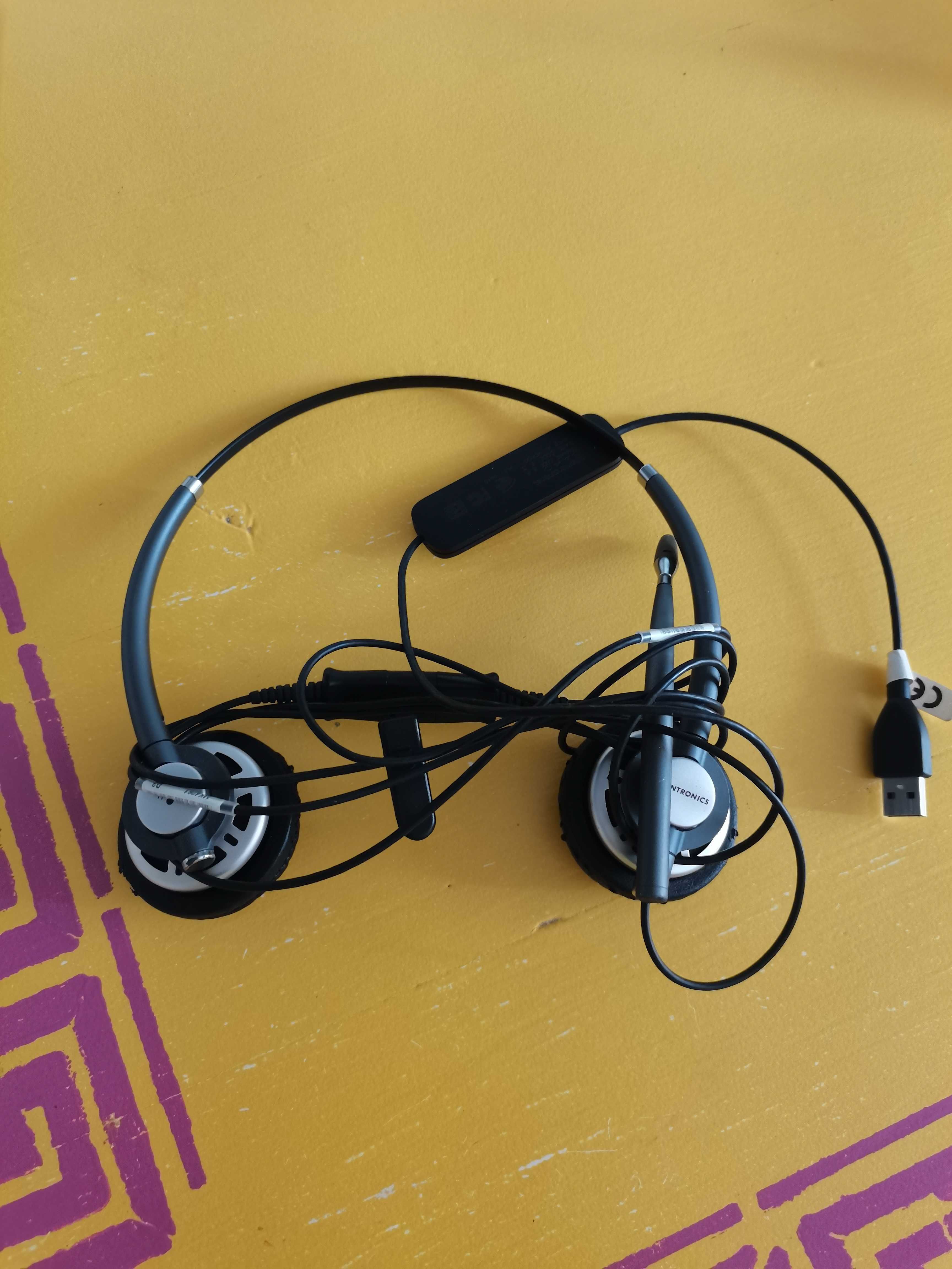 Căști Plantronics DA40 cu adaptor