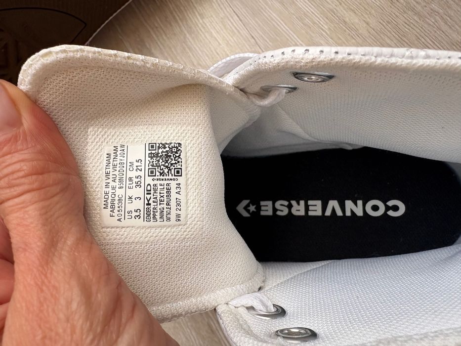 Converse all star white кецове