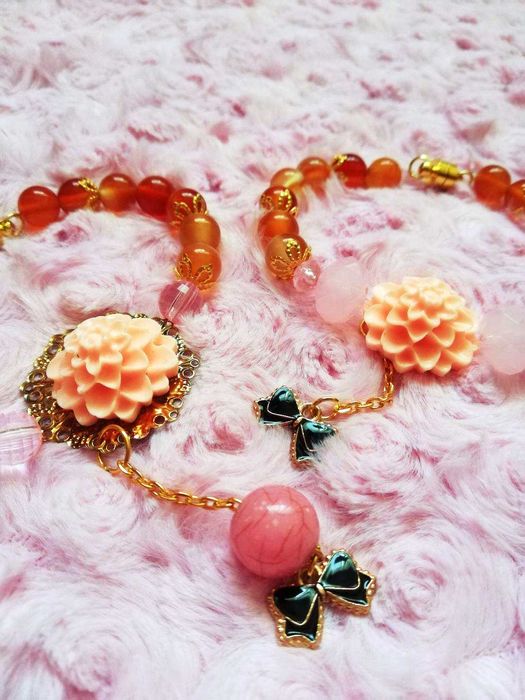 Bratari handmade magnetice cu pietre semi pretioase - carneol