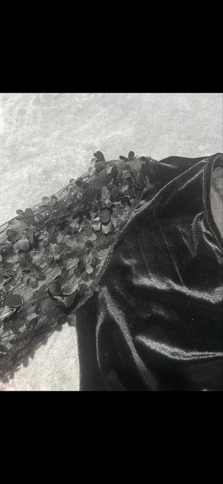 Rochie dama neagra satin