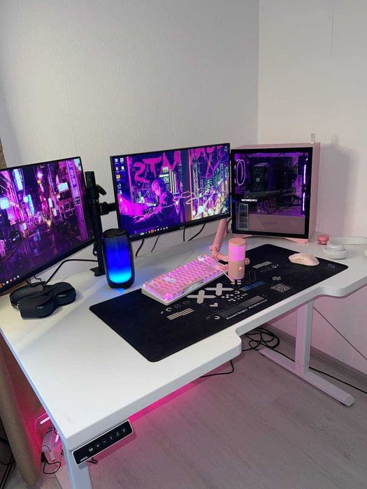 Стол для геймера и работы с рег высотой/Komp o'yinlari, ish uchun stol