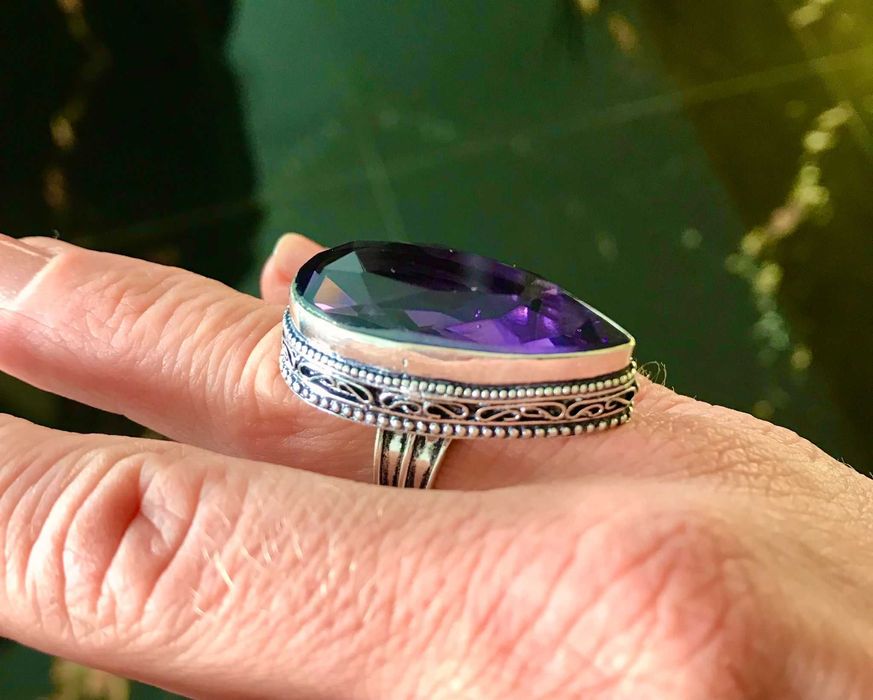 Inel Argint 925 cu Piatra Semipretioasa Ametist