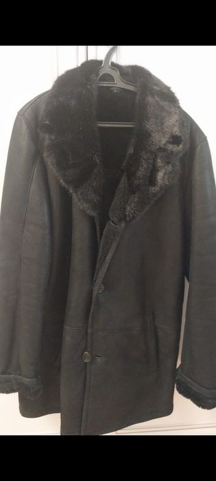 Дубленка мужская. Размер 48. Воротник норка.