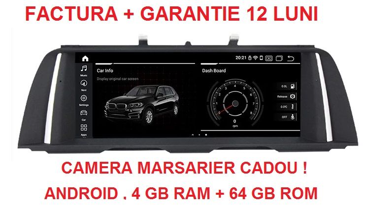 Navigatie BMW Seria 5 F10 F11 ( 2010 -2017 ) 4GB Camera Marsarier