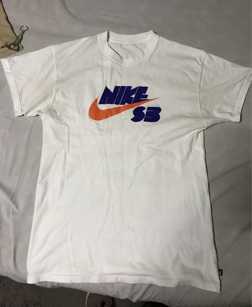 Tricou Nike SB, alb, marimea S