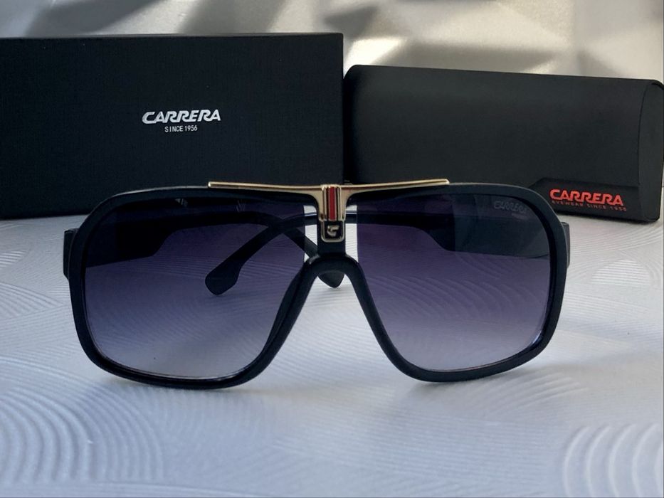 Мъжки слънчеви очила маска carrera 2 цвята черни