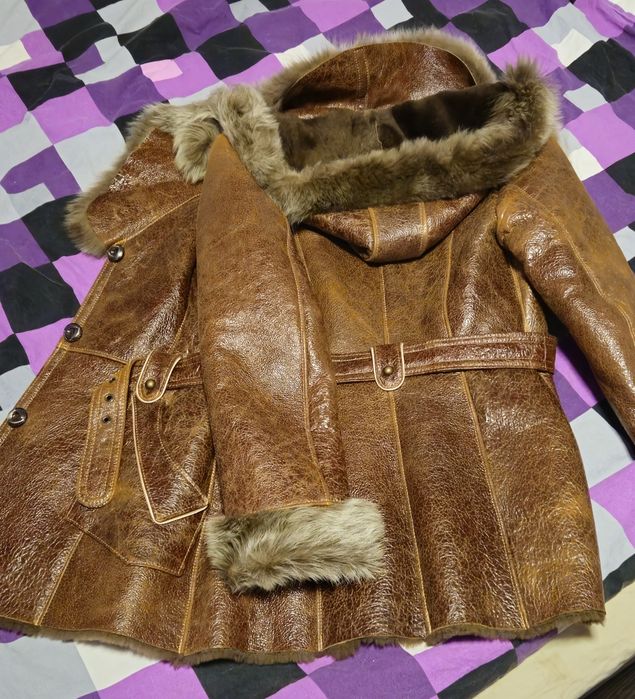 Cojoc dama piele naturala imblanit