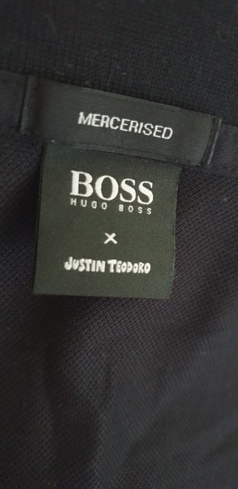 Hugo Boss X Justin Teodoro Parlay  Pique 2XL НОВО! ОРИГИНАЛНА Тениска!