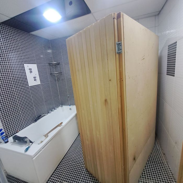 Sauna uy uchun, hamma narsasi bilan