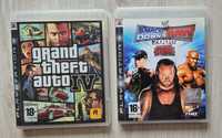 2 jocuri PS3 - GTA IV + Smak Down vs Raw 2008