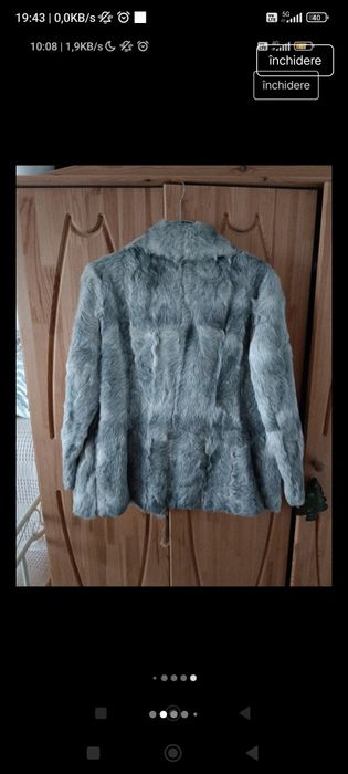 Haină blană capră 100%, mărimea 46