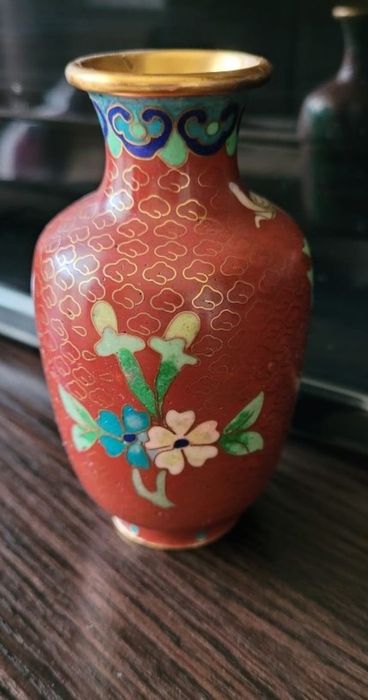 Vaza Cloisonne bronz, colectie